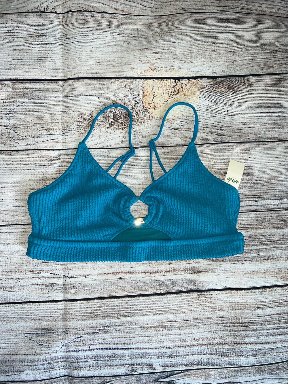 aerie Crinkle Ring-Front Bikini Top